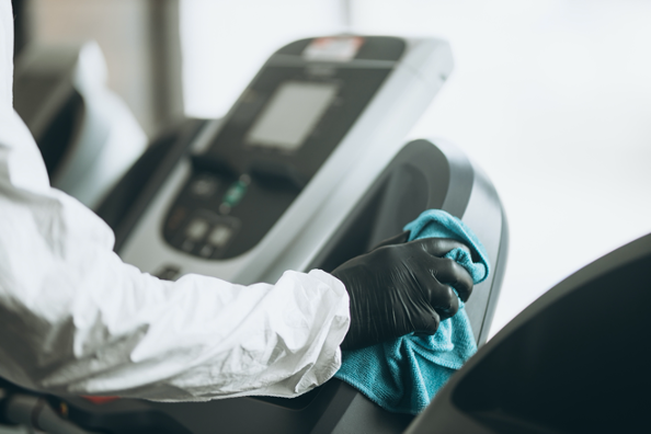 professional disinfection for your gym equipment